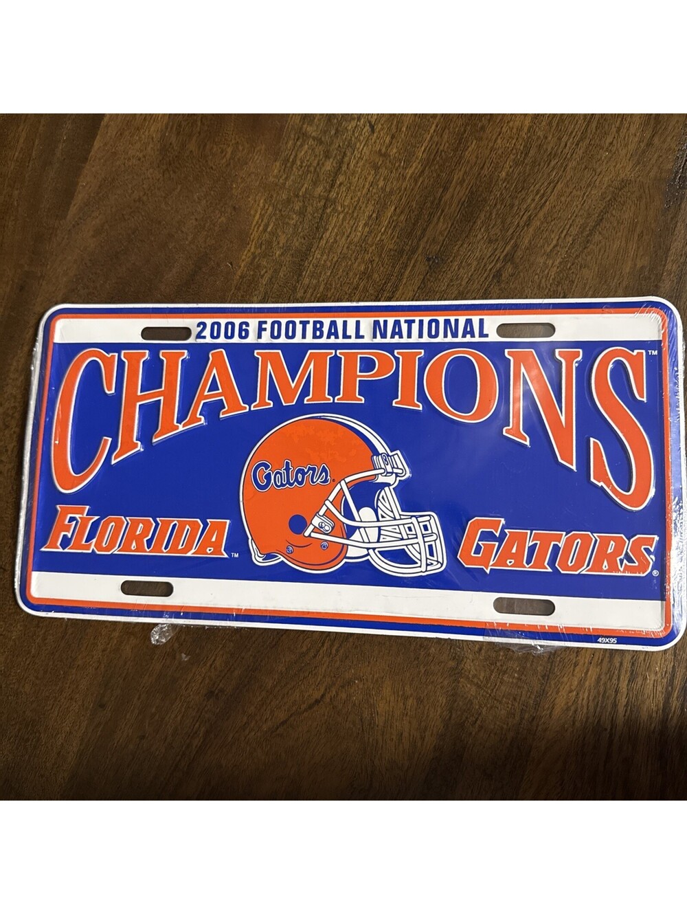 2006 Florida Gators Football National Champions Metal License Plate NCAA UF